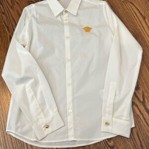 Versace kids button down white size 12